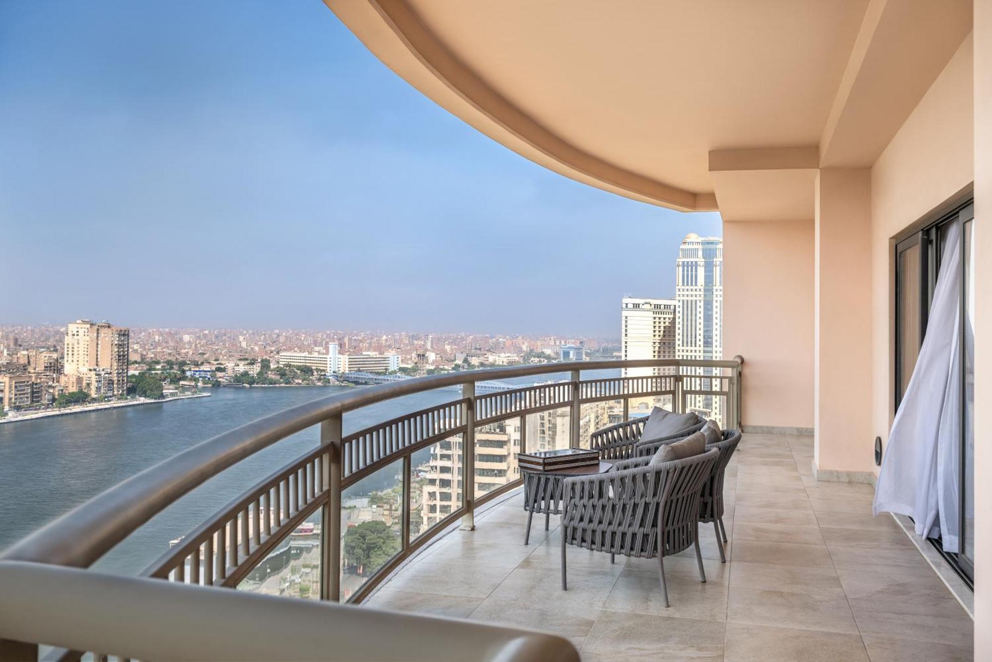 Sofitel Cairo Downtown Nile Hotel Exterior photo View from a suite